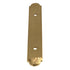 FKI Hardware Period Brass 3" Ctr Solid Brass Pull Backplate Polished Brass K3