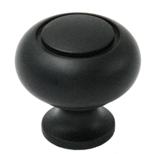 Belwith Keeler Power & Beauty 1 1/4" Oil Rubbed Bronze Round Solid Brass Cabinet Knob K319