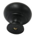 Belwith Keeler Power &amp; Beauty K319 - Pomo redondo de latón macizo para gabinete (1 1/4 pulgadas, bronce aceitado)