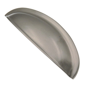 Cliffside Classic K341-3-SS Solid Brass 3" c.c. Silver Satin Nickel Drawer Cup Pull