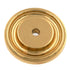 Belwith Hickory Hardware Polished Brass Solid Brass Round Cabinet Knob Backplate K37