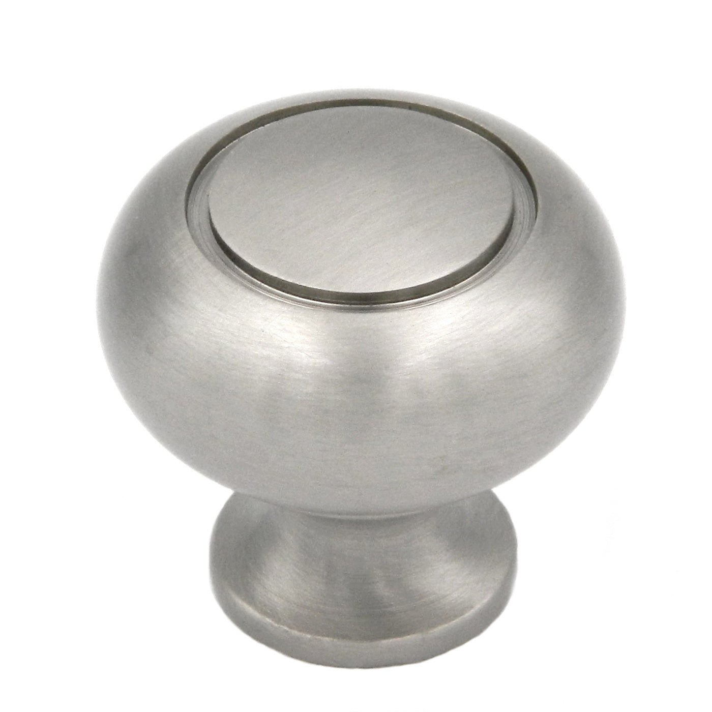 Keeler Tiradores para gabinete de latón macizo de níquel satinado de 1 1/4 pulgadas Power &amp; Beauty K419, paquete de 10
