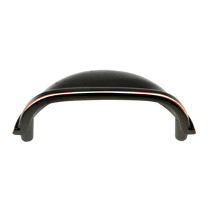 Hickory Hardware Power & Beauty Oil-Rubbed Bronze 3" Ctr Drawer Cup Pull K43-OBH