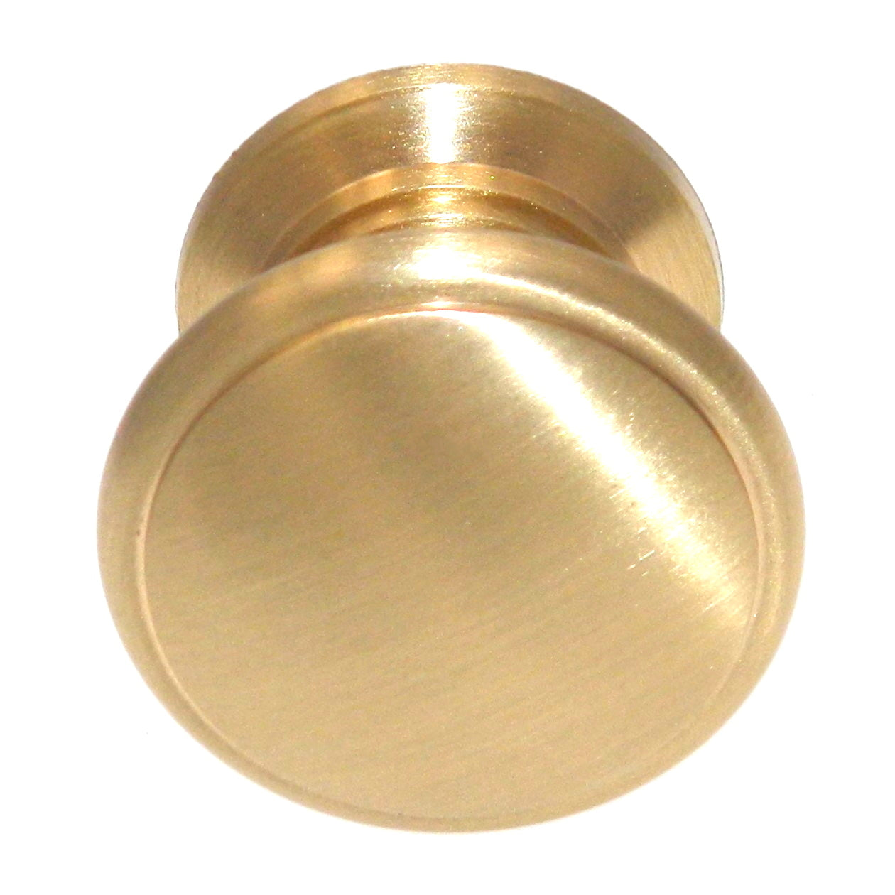 Keeler Power & Beauty Satin Brass 1 1/4" Round Cabinet Solid Brass Knob K44-04