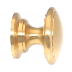 Keeler Power & Beauty Satin Brass 1 1/4" Round Cabinet Solid Brass Knob K44-04