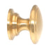 Keeler Power & Beauty Satin Brass 1 1/4" Round Cabinet Solid Brass Knob K44-04