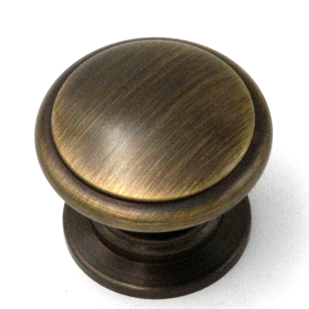 Keeler Power and Beauty Satin Dover Round Disc 1 1/4" Solid Brass Cabinet Knob K44-9013