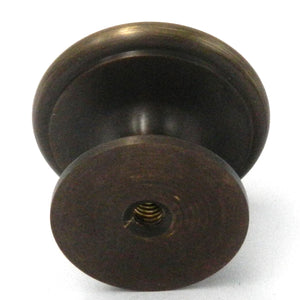 Keeler Power and Beauty Satin Dover Round Disc 1 1/4" Solid Brass Cabinet Knob K44-9013