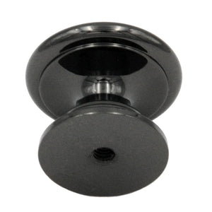 Belwith Keeler Power and Beauty 1 1/4" Black Nickel Round Disc Solid Brass Cabinet Knob K44-BLN