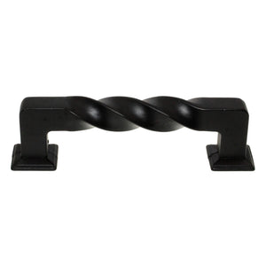 H-Select Iron Forge Dark Copper 3 3/4" (96mm) Ctr Cabinet Twist Bar Pull K462-BL