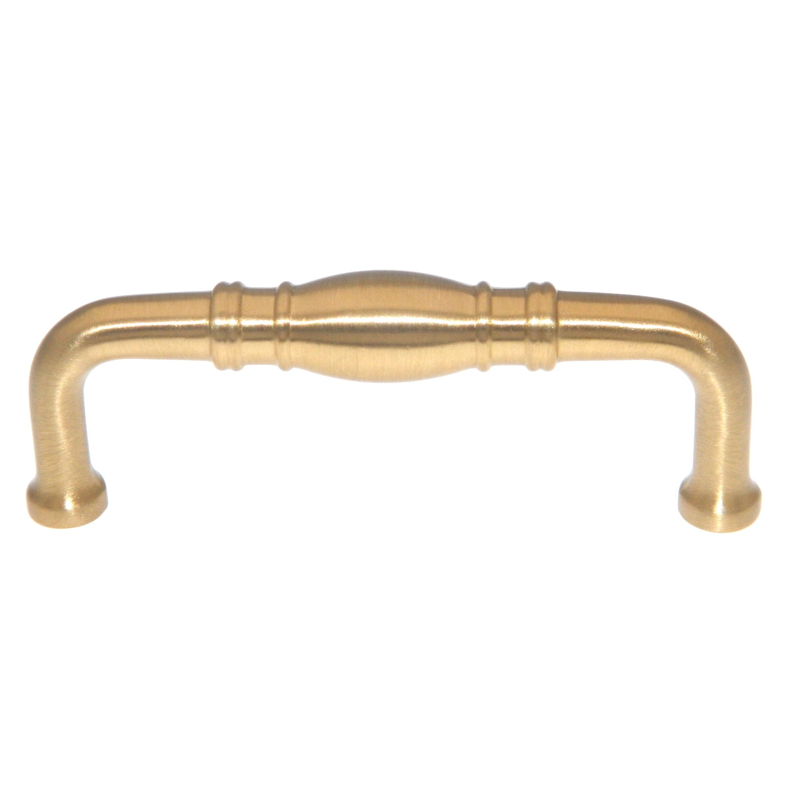 Keeler Power & Beauty Satin Brass 3"cc Furniture Cabinet Handle Pull Solid Brass K47-04