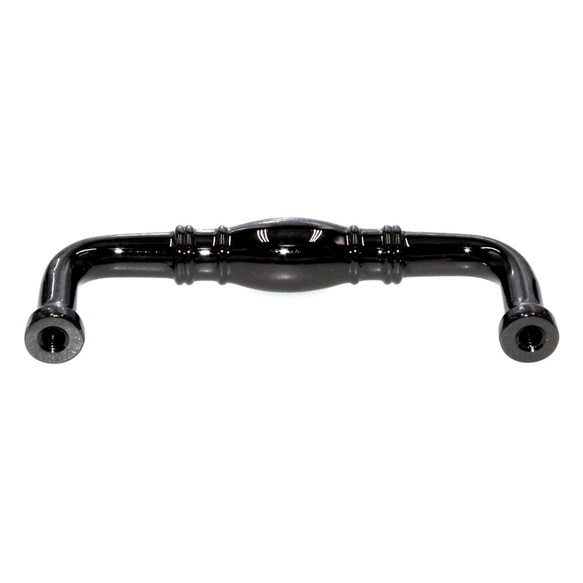 Hickory Hardware Power & Beauty 3" Ctr Solid Brass Pull Black Nickel K47-BLN