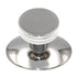 Hickory Hardware Metropolis K65-14 - Pomo para gabinete (níquel brillante, con placa trasera ovalada)