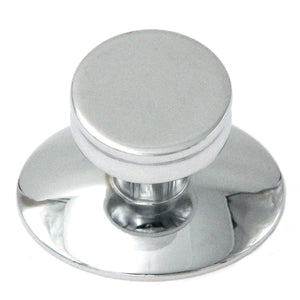10 Pack Hickory Hardware Metropolis 1 1/8" Polished Chrome Round with Backplate Cabinet Knob K65-CH