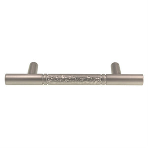 10 Pack Hammered Center 3" Ctr Cabinet Bar Pull Handle Satin Nickel K961-DSN