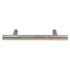 10 Pack Hammered Center 3" Ctr Cabinet Bar Pull Handle Satin Nickel K961-DSN