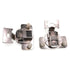 Pair of Amerock Nickel 105 degree 1/2" Overlay Concealed Cup Hinges LD2147J-3-14