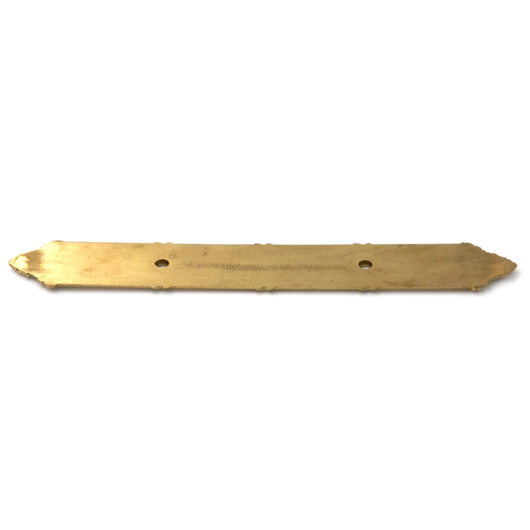 Polished Brass Belwith Ribbon & Reed Solid Brass Cabinet Handle Backplate M10