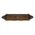 Belwith Hickory Keeler Placa posterior de perilla rectangular de latón macizo envejecido M1004