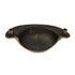 Belwith Keeler Ribbon &amp; Reed M113 Sherwood Latón envejecido 3 "cc Tirador de taza de gabinete de latón macizo