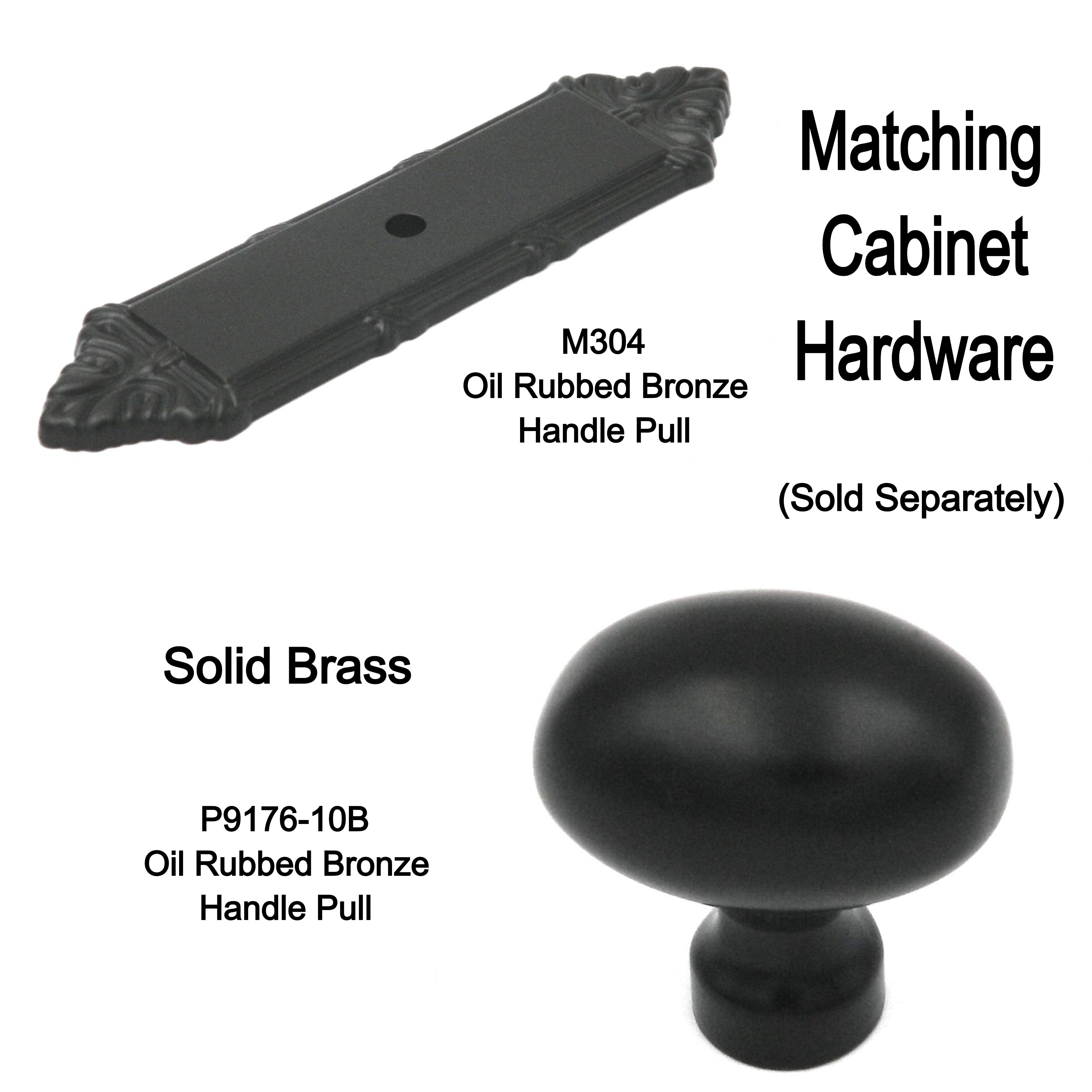 Keeler Power & Beauty Oil-Rubbed Bronze Oval Smooth 1 3/8" Solid Brass Cabinet Knob P9176-10B