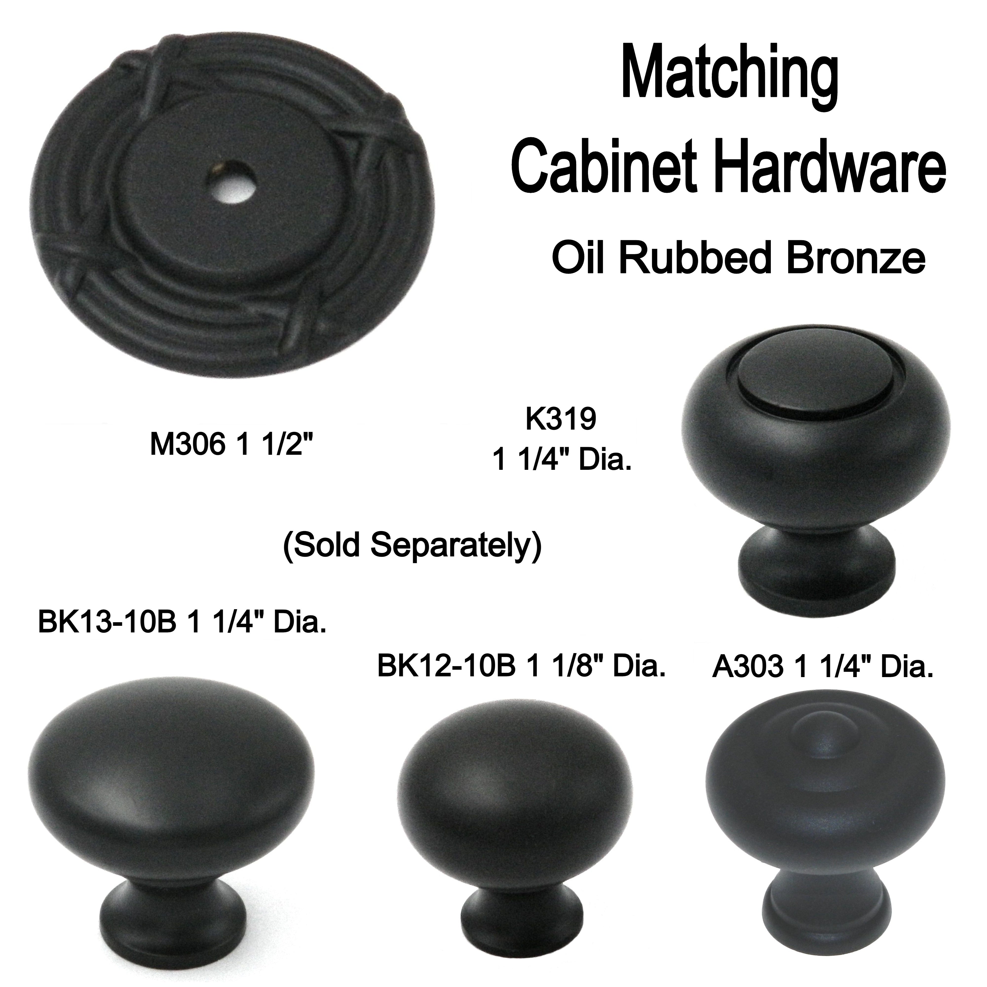 Keeler Solid Brass Oil Rubbed Bronze Round 1 1/8" Solid Brass Cabinet Knob BK12-10B