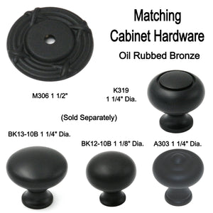 20 Pack Belwith Keeler Oil-Rubbed Bronze 1 1/2" Solid Cabinet Knob Backplates M306