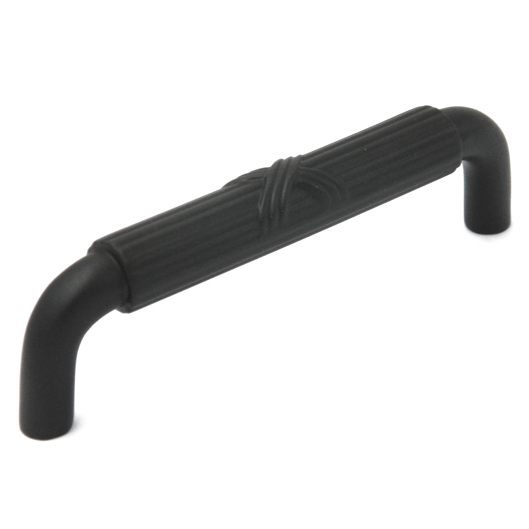 Keeler Ribbon &amp; Reed M308 Bronce aceitado 3 3/4" (96 mm) cc Tirador de mango de latón macizo