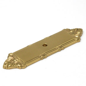 Belwith Keeler Hickory Polished Brass M4 Solid Brass Cabinet Knob Pull Backplate