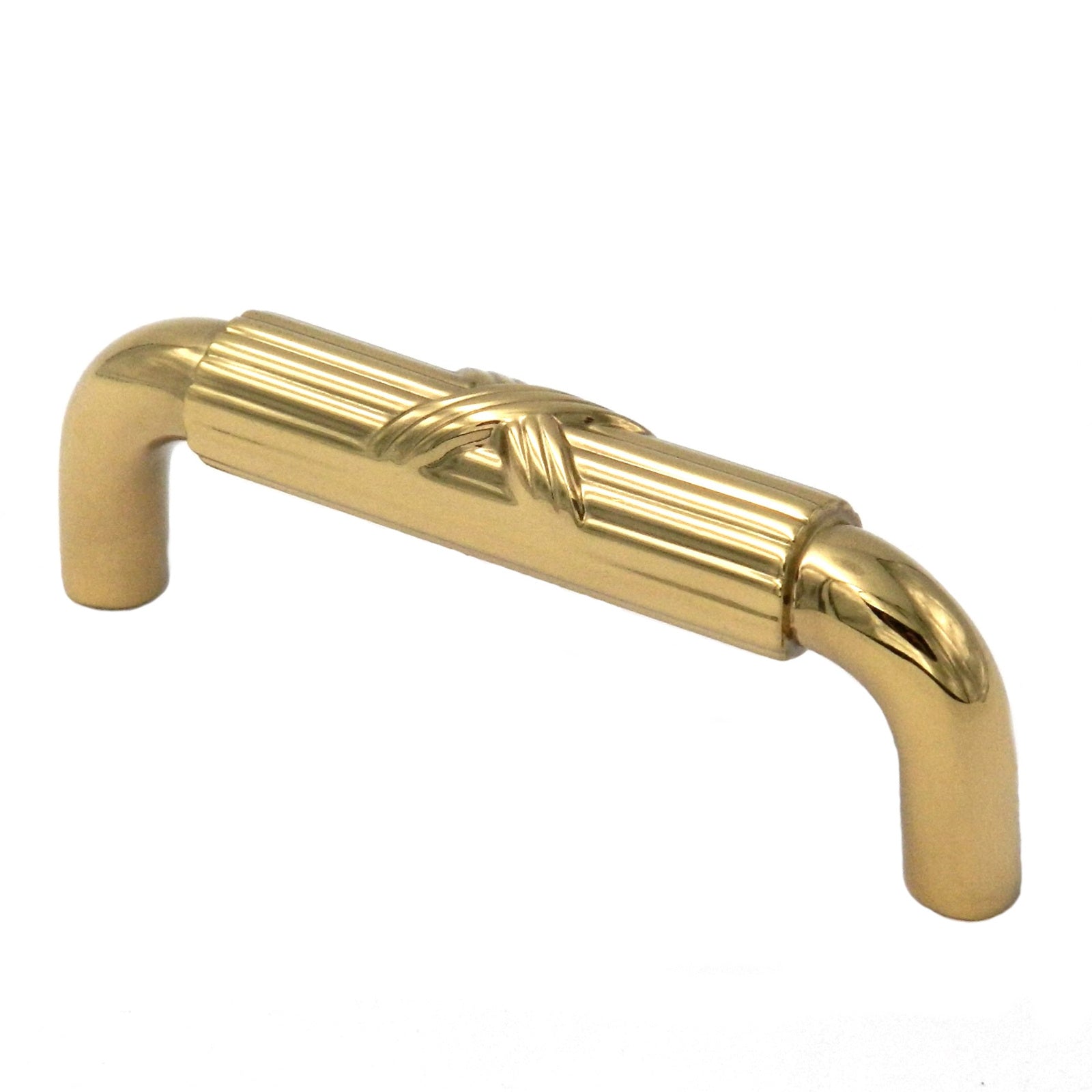 Hickory Hardware Cinta y caña Gabinete de latón pulido Tirador de manija de 3 "cc M7