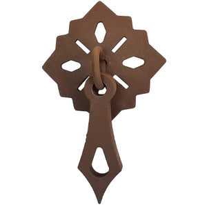 Acorn  Forged Iron Russet 2" Cabinet Pendant Snowflake MP6NP