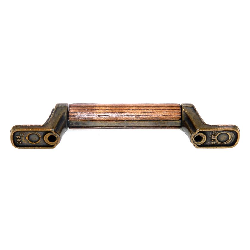 Keeler Brass Wood Grain Antique Brass, Wood 3" Ctr. Cabinet Pull N16091-WD