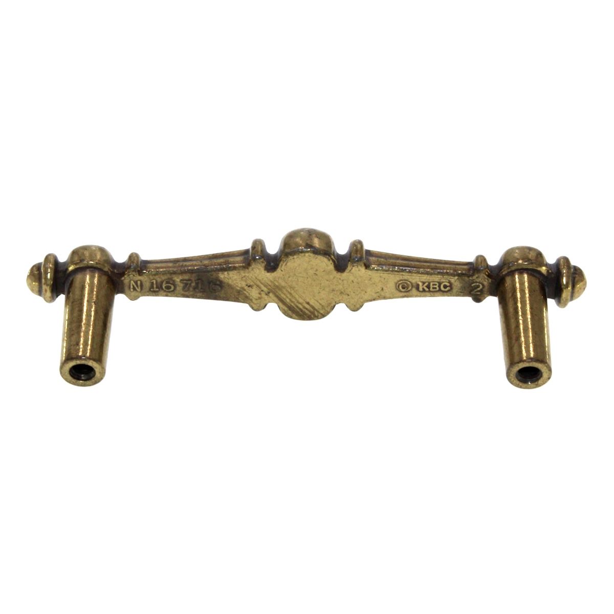 Belwith Keeler Brass Vintage Cabinet Bar Pull 3" Ctr Decorative N16716-9069