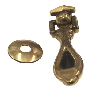 Keeler Brass Vintage 3" Cabinet Pendant Pull Knob With Backplate N18430-9069
