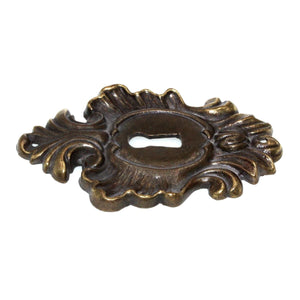 Keeler Brass Early American Victorian Keyhole Escutcheon Cover Brass N2576-9069
