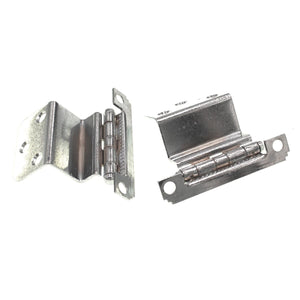 Pair National Lock Medalist Bright Chrome 3/4" Inset Cabinet Hinges N58-2364D