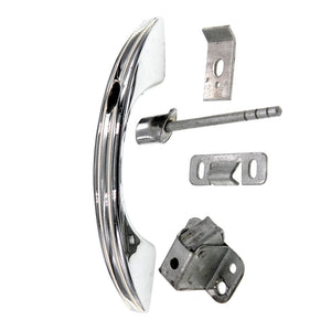 National Lock Aristocrat Chrome White Lines Push Button Cabinet Catch N61-308