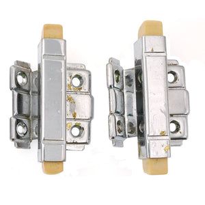 National Brass Art Deco Chrome Cabinet Pinch Latch Catch 3/8" offset NB1369-26