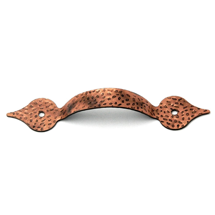 Hickory Hardware Southwest Lodge Antique Copper 3 1/4"cc Hammered Cabinet Pull P101-AC