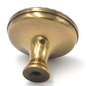 Belwith Keeler Annapolis 1 1/2" Sherwood Antique Brass Round Rope Edge Solid Brass Cabinet Knob P103