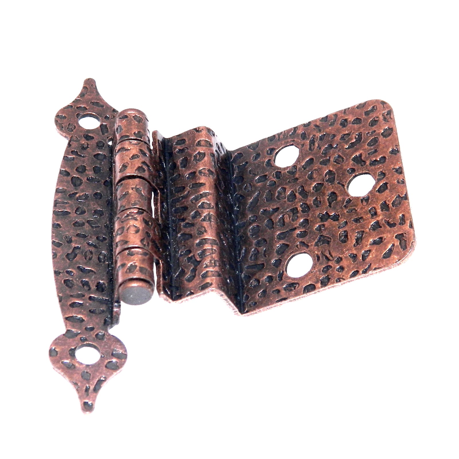 Par de bisagras de gabinete empotradas de cobre antiguo de Hickory Hardware P105-AC de 3/8"