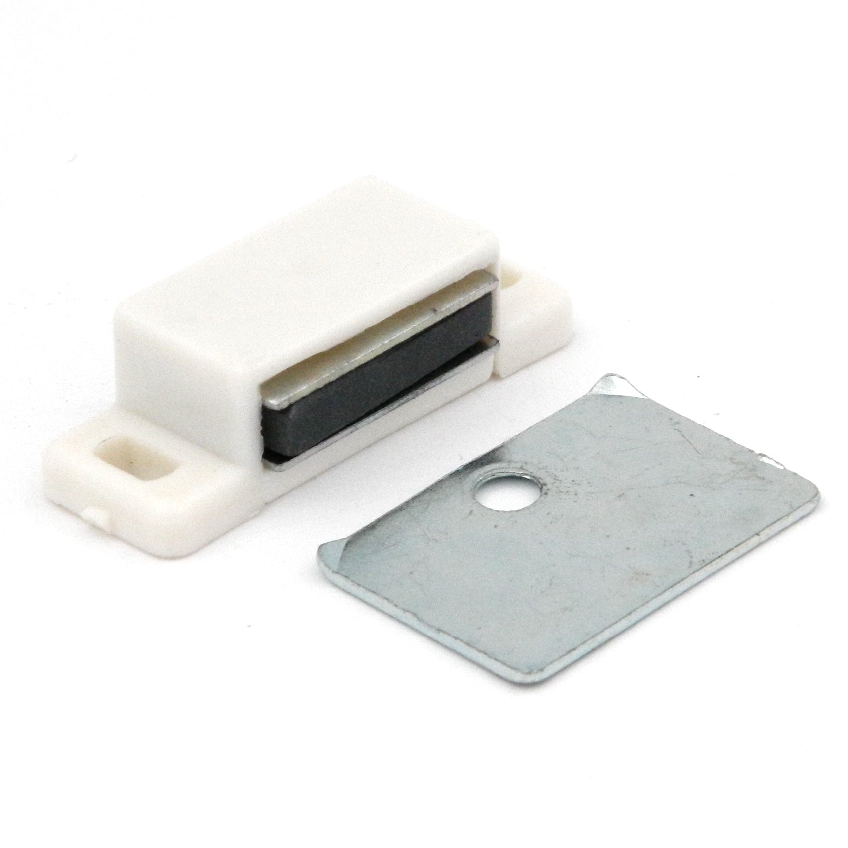 Hickory Hardware Blanco, Plata 1-3/8"cc Cierre magnético para puerta de gabinete P109-W