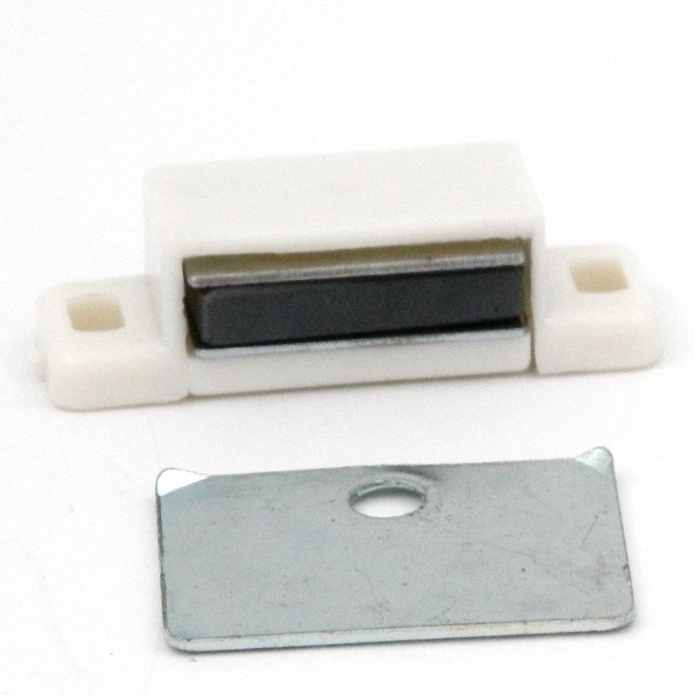 Hickory Hardware Blanco, Plata 1-3/8"cc Cierre magnético para puerta de gabinete P109-W