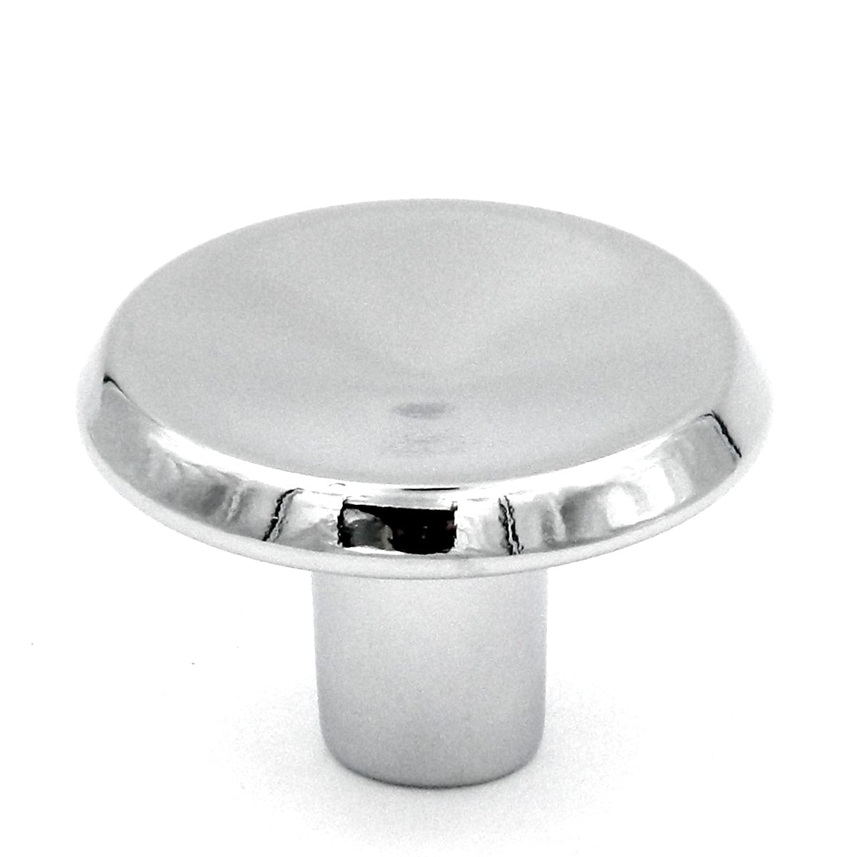 10 Pack Hickory Hardware Sunnyside 1 1/16" Polished Chrome Round Concave Cabinet Knob P111-26
