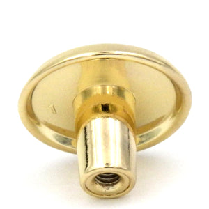 10 Pack Hickory Hardware Sunnyside 1 1/16" Polished Brass Round Concave Cabinet Knob P112-3