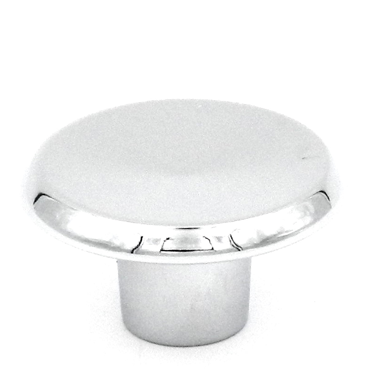 Hickory Hardware Sunnyside P113-26 - Pomo redondo cóncavo para gabinete (cromo pulido, 1 1/2 pulgadas)