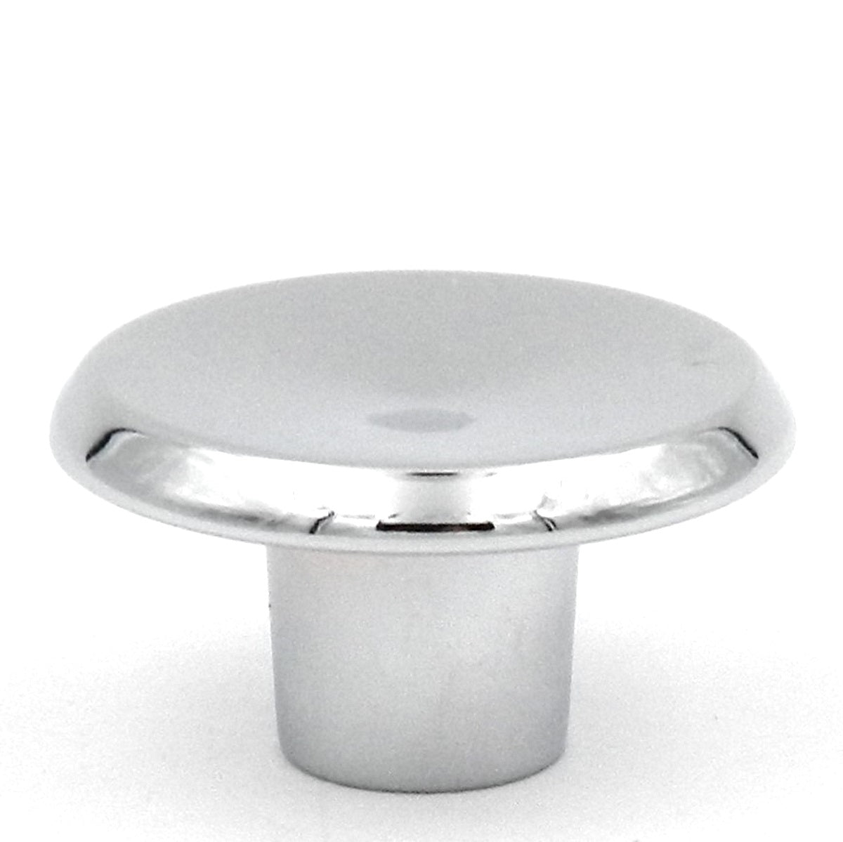 Hickory Hardware Sunnyside P113-26 - Pomo redondo cóncavo para gabinete (cromo pulido, 1 1/2 pulgadas)