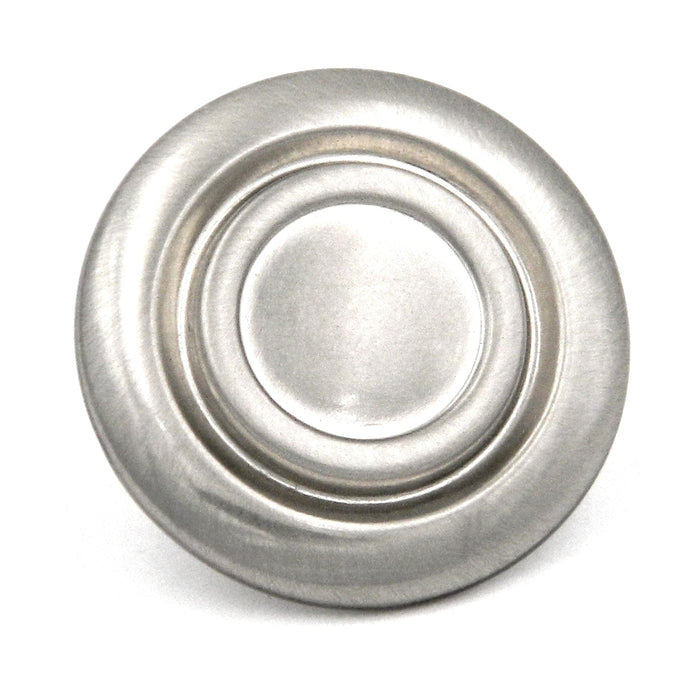 10 Pack Hickory Hardware Cavalier Satin Nickel Disc 1 3/8" Cabinet Knobs P121-SN