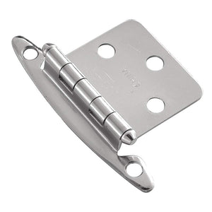 Pair Polished Chrome P139-26 Hickory Flush Cabinet Hinges from Belwith Hickory