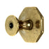 Hickory Hardware Conquest Lustre Brass 1 1/8" Octagon Cabinet Knob P14004-LB
